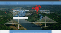 Desktop Screenshot of cumbreempresarialdelasamericas.com