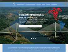 Tablet Screenshot of cumbreempresarialdelasamericas.com